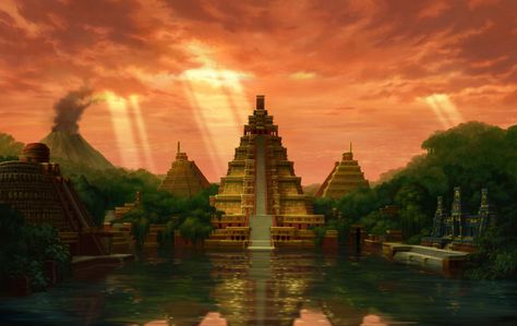 The Road to El Dorado | The Art of Yoriko Ito Lost City Of Gold, Lost City Of Z, Background Painting, Fantasy City, Lost City, Animation Background, Fantasy Landscape, Wizarding World, Animated Movies