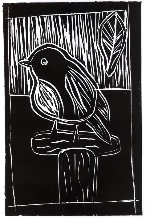 I teach art: Bird Lino Prints 2 Colour Lino Print, Black Paper Art, Artists Way, Portraits Pop Art, Small Booklet, Printmaking Ideas, The Artist's Way, Linoleum Print, Keep Quiet