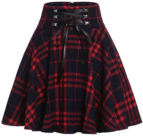 High Waisted Plaid Skirt, Plaid Midi Skirt, Red Plaid Skirt, Bodycon Midi Skirt, Checkered Skirt, Shein Outfits, Half Skirt, A Line Mini Skirt, Red Skirts