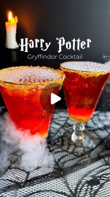 ChampagneAng | Ang Sturino on Instagram: "Day 3 of our #HarryPotterCocktails series—behold Gryffindor’s Courageous Cran! 🦁✨

Bold, vibrant, and full of flair—this cocktail is Gryffindor energy in a glass. 💥 With shimmering gold glitter, cranberry ice cubes, and a mist of dry ice, it’s a show-stopper perfect for anyone daring enough to host a themed party or spice up their Halloween bash.

Gryffindor’s Courageous Cran:
🦁 1.5oz Vodka
🦁 Cranberry Ice Cubes
🦁 Soda Water
🦁 Gold Shimmer Glitter
🦁 Optional Dry Ice for an epic smoky effect

Pour, stir, and watch your bravery sparkle! ✨

Which house cocktail should we conjure up next? Drop your pick in the comments below⬇️

#harrypotter #harrypotteredit #gryffindor #gryffindorpride #harrypottercocktails #halloweencocktails #halloweencocktail Cranberry Ice Cubes, Harry Potter Cocktails, Cranberry Ice, Vodka Cranberry, Gryffindor Pride, Cranberry Vodka, Halloween Cocktails, Dry Ice, Soda Water