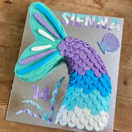 Easy Mermaid Cake Ideas for Your Girls Birthday - Cake 2 The Rescue Mermaid Tail Shaped Cake, Diy Ariel Cake, Mermaid Birthday Cake Ideas Diy, Easy Mermaid Cake Diy, Mermaid Tail Cake Ideas, Easy Mermaid Birthday Cake, Mermaid 3rd Birthday Cake, Mermaid Shaped Cake, Homemade Mermaid Cake