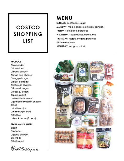 Easy Costco meal plan - shopping list Costco Meal Plan, Spinach Mac And Cheese, Paleo Shopping List, Costco Shopping List, Keto Chicken Recipes, Costco Shopping, Costco Meals, Meal Plan Grocery List, Keto Shopping List