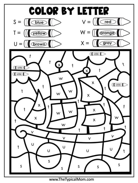 Color By Letter Preschool, Colour By Letter Free Printable, Fall Color By Number Kindergarten, Color By Alphabet Letter Worksheets, Colour By Numbers For Kids, Color By Letters Free Printable, Color By Alphabet Free Printable, Color By Letter Kindergarten, Middle School Coloring Pages Free Printable
