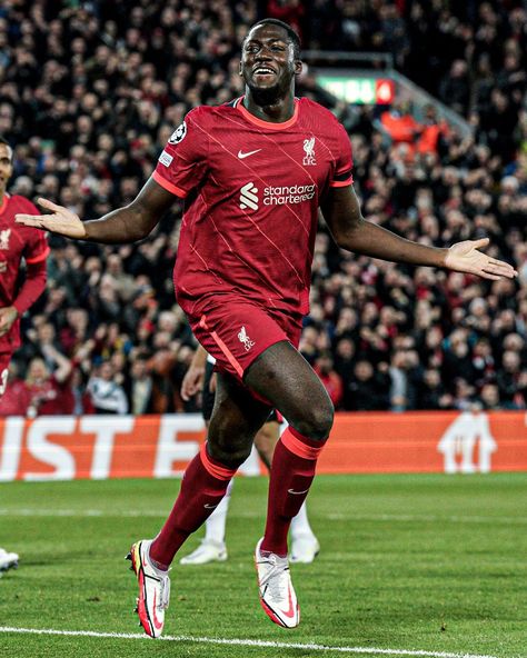 Since signing, Ibrahima Konaté hadn't scored for Liverpool until they reached the quarterfinals. He's now scored in consecutive matches. Ibrahima Konate Liverpool, Ibrahima Konate Wallpaper, Ibrahima Konate, Liverpool Fc Team, Soccer Videos, Liverpool Wallpapers, Salah Liverpool, This Is Anfield, Ronaldo Cristiano