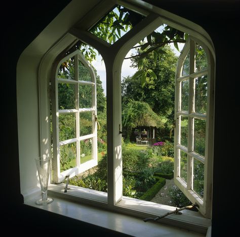 An Open Window, Looking Out The Window, Beautiful Windows, Window View, Cottage Living, Open Window, Through The Window, 인테리어 디자인, The View