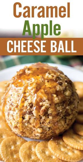 Apple Cheese Ball, Apple And Caramel, Dessert Cheese Ball, Apple Cheese, Cheese Ball Recipes Easy, Holiday Appetizers Easy, Fingerfood Party, Holiday Appetizer, Apples And Cheese