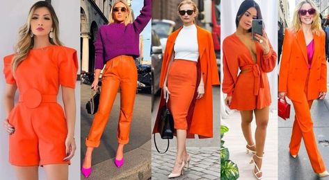 Cómo combinar el color naranja para mujeres: Consejos para un look vibrante y elegante – Hoy En Belleza Red Leather, Red Leather Jacket, Read More, Love Quotes, Leather Jacket, Red, Leather, Color, Art