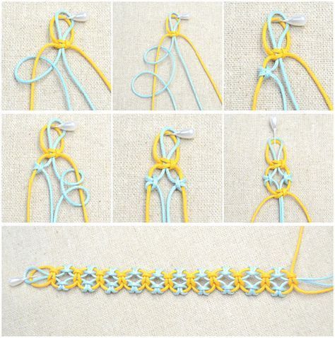 In this easy diy jewelry tutorial, you will be taught how to knit a friendship bracelet with lark’s knots. This idea is just a simple way to DIY friendship bracelet. #macramebraceletsdiy Bracelets Crochet, Knot Bracelets, Pola Macrame, Diy Friendship Bracelet, Diy Jewelry Tutorials, Diy Braids, Diy Bracelets Easy, Easy Diy Jewelry, Learn How To Knit