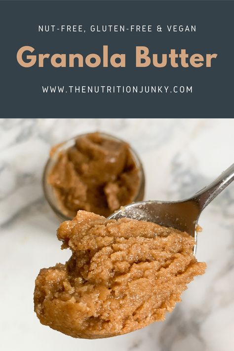 Nut Free Butter, Oat Haus Granola Butter Recipes, Homemade Granola Butter, Oat Butter Recipe, Granola Butter Recipe, Oat Butter, Granola Butter, Healthiest Nut Butter, Sandwich For Lunch