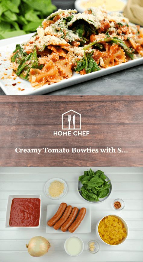 Home Chef Recipes Dinners, Home Chef Recipes, February Meals, Sausage Pasta Sauce, Homechef Recipes, Chef Meals, Pasta Sausage, Hellofresh Recipes, Pasta Bake Easy