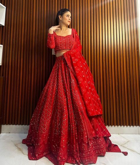 Lucknowi Chikankari Lehenga, Chikankari Lehenga, Red Lehenga Choli, Lehenga Choli Designs, Lehenga Choli For Women, Bridesmaid Lehenga, Choli For Women, Lehenga Choli Wedding, Indian Lehenga Choli