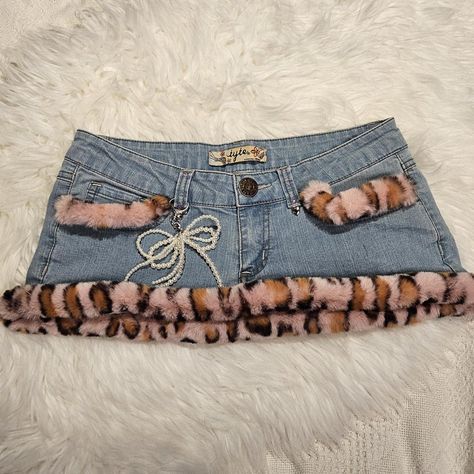 upcycled low rise micro micro mini skirt 😙
with pale... - Depop Dream Skirt, Gyaru Aesthetic, Micro Mini Skirts, Depop Clothes, Trashy 2000s, Micro Miniskirt, Y2k Kawaii, Skirt Tutorial, Micro Skirt