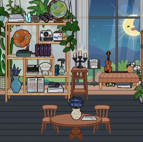 Dark Academia Aesthetic Study, Room Ideas Dark Academia, Toca Boca Room Ideas, Toca Boca Room, Room Ideas Dark, Room Ideas Modern, Free House Design, Aesthetic Bedroom Ideas, Build Your House