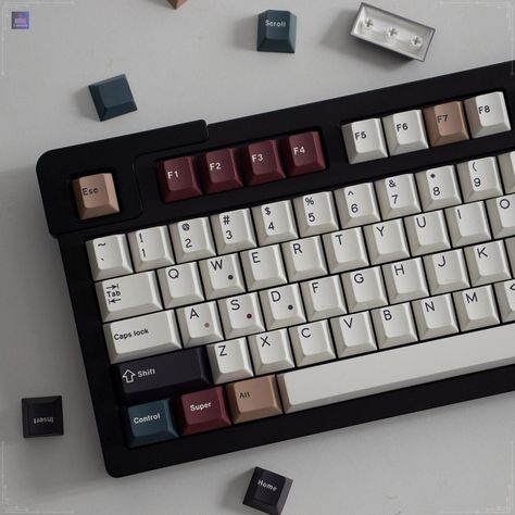 Keyboard Setup, Keyboard Caps, Keycap Set, Key Caps, Mechanical Keyboard, Set Vintage, Mild Soap, Dye Sublimation, Language English