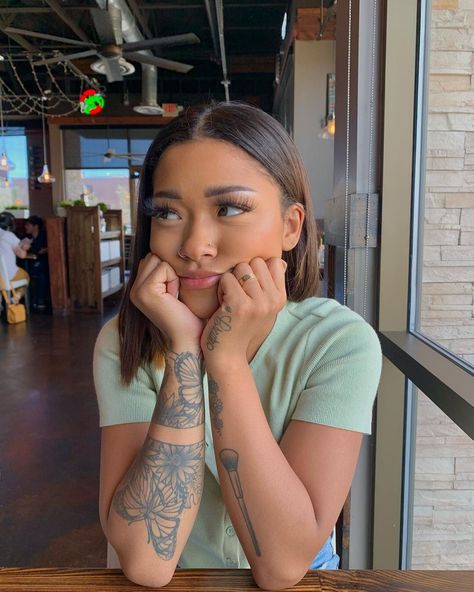 Leilani Green, Green Tattoos, Getting High, Vinnie Hacker, Jewelry Tattoo, Feminine Tattoos, Future Tattoos, Fanfiction, Tatting