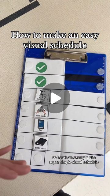 Diy Visual Schedule For Kids, Self Contained Classroom Schedule, Visual Schedule For Special Education, Visual Schedules Special Education, Portable Visual Schedule, First Then Board Visual Schedules, Individual Visual Schedule, Visual Schedule Printable, Visual Schedule Preschool