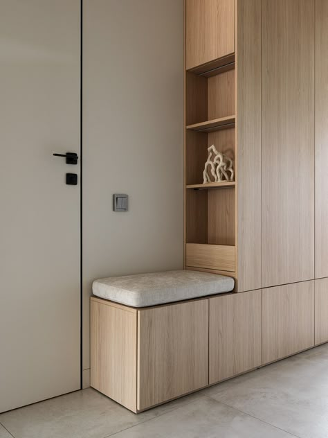 Shilova Studio /apartment :: Behance Entry Wardrobe, Shoe Cabinet Entry, Entry Closet Ideas, Shoe Cabinet Design, Apartment Behance, Entrance Furniture, Apartment Entryway, Entryway Closet, Home Hall Design