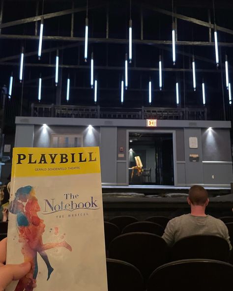 The Notebook 📒 The Notebook Musical, 365 Letters, Broadway Aesthetic, Musical Aesthetic, Aesthetic Notebook, Theatre Life, The Notebook, Theatre Kid, Musical Theatre