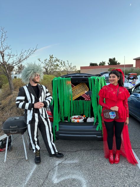 Beetlejuice Trunk Or Treat Ideas For Suv, Bettle Juice Trunk Or Treat, Beetle Juice Trunk Or Treat Ideas, Trunk Or Treat Ideas For Cars Beetlejuice, Beetle Juice Trunk Or Treat, Trunk Or Treat Car Ideas, Beetlejuice Golf Cart, Beetlejuice Trunk Or Treat, Halloween Beetlejuice