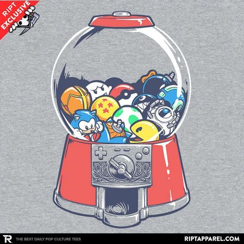 Got a quarter?  RIPT Exclusive ''Gameball Machine'' by @obvian 💥 Click the link in our bio to PURCHASE NOW! 💥  This design is only available for 24 hours! ⌛  Follow us for #TheBestDailyPopCultureTees! #RIPTapparel Tamagotchi Art, Gifts For Gamers, Retro Gaming Art, Gaming Art, Video Game Design, Bloxburg House, Video Game Art, Gamer Gifts, Retro Gaming