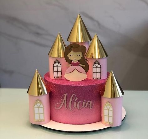 Princess Theme Cake, Castle Cakes, Princess Cakes, Disney Princess Birthday Party, Mini Video, Castle Cake, Disney Princess Birthday, Princess Theme, Princess Cake