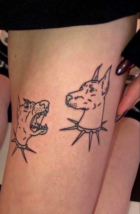 Bad Dog Tattoo, Dog Biting Tattoo, Dog Bite Tattoo, Barking Dog Tattoo, Dog Teeth Tattoo, Old Money Dog, Belly Button Tattoo, Lower Stomach Tattoos, Mouth Tattoo