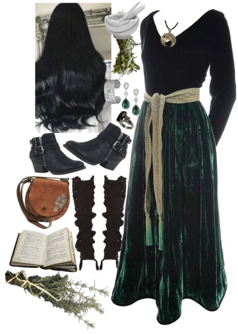 Herbalist Outfit, Outfit Maker, Aesthetic Outfits, Comfortable Outfits, Black Hair, Polyvore Image, How To Wear, Clothes