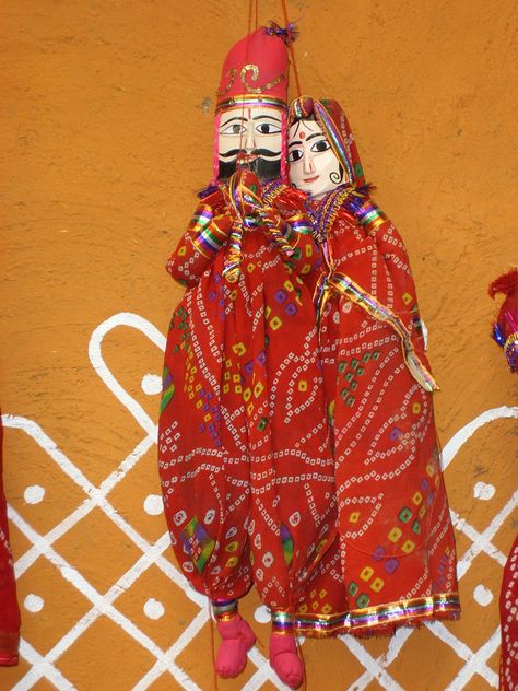 Rajasthani Puppets, Indian Puppets, Wedding Decoration Indian, Handmade Puppet, Rajasthani Painting, Christmas Gift Tags Handmade, Rajasthani Art, Handmade Gifts For Boyfriend, Dolls Art