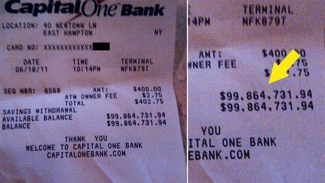 This is actually the second time I've heard of someone who keeps an extraordinarily large balance in their checking account. About two years ago, a billionaire hedge fund manager named David Tepper accidentally left his ATM receipt behind after making a $400 cash withdrawal at a bank in The Hamptons. The next person who used the ATM found the receipt and noticed that the account had an available balance of $99,864,731.94. 100 Million Dollars, Unclaimed Money, Bank Account Balance, Fund Manager, The Penny Hoarder, Bank Balance, Account Balance, Hedge Fund Manager, Hedge Fund