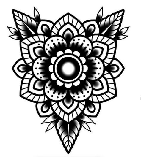 Black And Grey Traditional Tattoo Sleeve, Old School Elbow Tattoo, Old School Mandala Tattoo, Old School Flower Tattoo Black, Old School Flower Tattoo, Traditional Mandala Tattoo, Traditional Mandala, Traditional Tattoo Flowers, Planet Tattoos