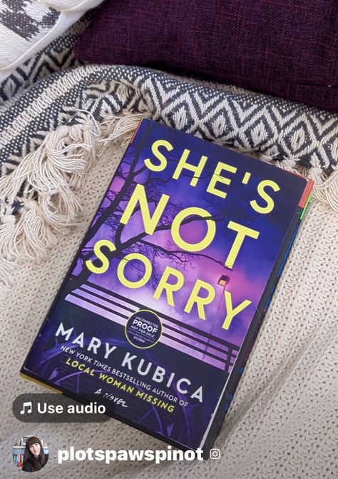 Mary Kubica, Summer Book, Reading Day, Currently Reading, Summer Books, Not Sorry, S Art, Thriller Books, Cozy Reading