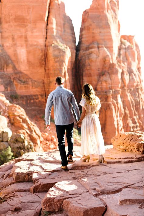 Sedona Photoshoot, Cathedral Rock Sedona, Sedona Elopement, Arizona Engagement, Cathedral Rock, Anniversary Photography, Couple Engagement Pictures, Anniversary Pictures, Engagement Pictures Poses