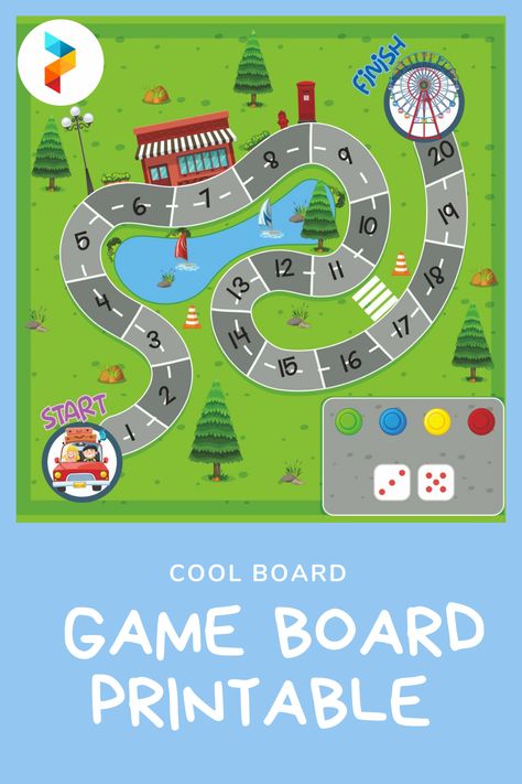 Printable Board Games For Kids Free, Board Games Kids, Printable Board Game, Board Game Themes, Preschool Board Games, Homemade Board Games, Shoebox Ideas, Board Game Template, Board Games Diy