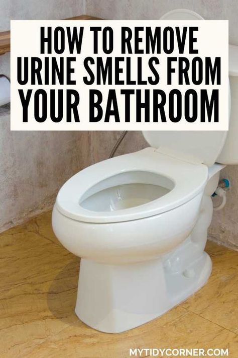 Tired of dealing with urine odors in your bathroom? Find out how to remove urine smells from your bathroom. Check out these easy cleaning hacks to eliminate odors and keep your space fresh! Say goodbye to stubborn urine smells. Discover simple, effective ways to freshen up your bathroom and prevent odors for good. These expert tips will help you banish urine smells and enjoy a fresh, clean space every day. How To Keep Bathroom Clean, Easy Cleaning Hacks Tips And Tricks, Cleaning Hacks To Make House Smell Good, Toilet Smell Hacks, Bathroom Smell Hacks, Smelly Fridge, Hoarding Help, Remove Urine Smell, Cleaning Naturally