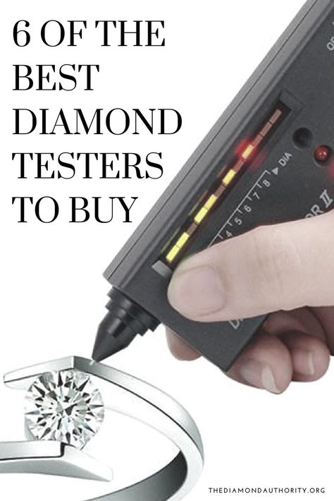 Interested in a diamond tester to help you know if you're buying authentic diamonds? Here are 6 of the best options. Diamond Authority, List Of Tools, Diamond Tester, Gold Mining, Rock Hounding, Hippie Art, Best Diamond, Lab Diamonds, Girls Best Friend