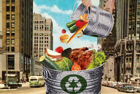 One Thing Your City Can Do: Reduce Food Waste - The New York Times Food Compost, Food Collage, Solid Waste, Architecture Concept Diagram, Green Tech, Concept Diagram, Architecture Concept, Global Recipes, Collage Poster