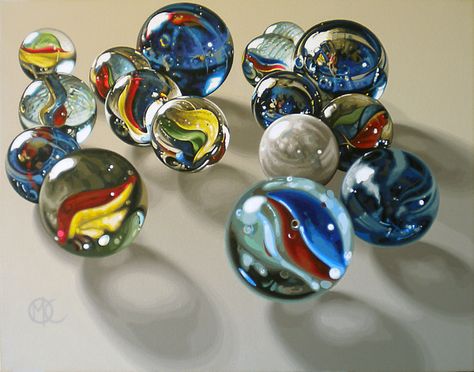 Marike Kleynscheldt ACRYLIC Marbles Images, Ap Studio Art, Colored Pencil Techniques, 수채화 그림, Realistic Paintings, Marble Art, April 13, Healing Herbs, Types Of Painting