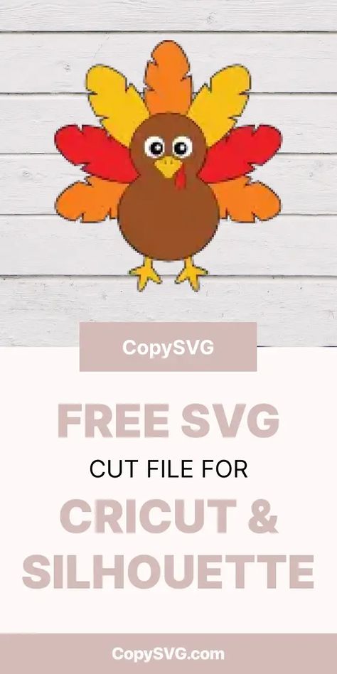 Turkey Svg Free Cut File For Cricut Turkey Svg Free, Turkey Svg, Free Cut Files, Cricut Craft, Free Svg Cut Files, Svg Free, Thanksgiving Decorations, Cricut Svg, Free Svg