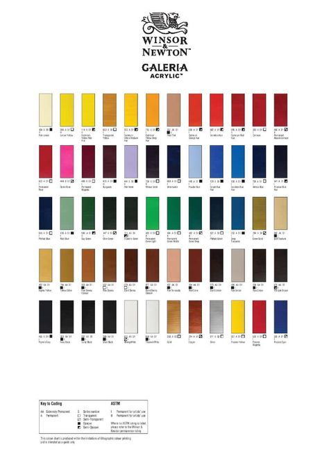 Colour Charts from suppliers Watercolor Pallet, Raw Sienna, Paint Charts, Art Loft, Winsor And Newton, Paint Color Chart, Colorful Paintings Acrylic, Best Brushes, Acrylic Painting Tips