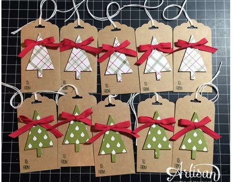 How To Make Christmas Gift Tags, Easy Christmas Tags, Christmas Tags Handmade, Xmas Gift Tags, Christmas Gift Tags Diy, Chirstmas Decor, Christmas Gift Tags Handmade, Fancy Friday, Xmas Tags