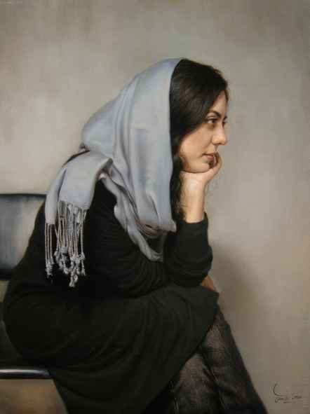 Painting by Artist Iman Maleki 35 Iman Maleki, Contemporary Museum, Ben Johnson, Art Of Painting, Zebra Art, Hyper Realistic Paintings, Iranian Art, Realistic Paintings, Painting Studio