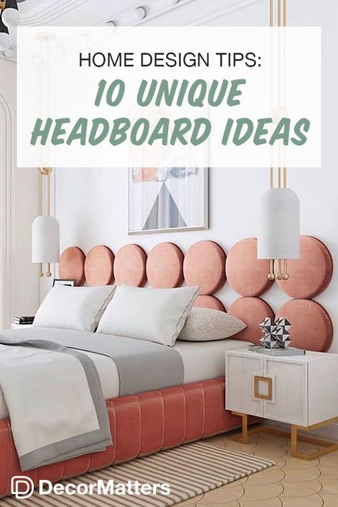 Choosing the right headboard can make or break your bedroom design. Click the image to check out our unique headboard ideas to transform your bedroom! Keywords: interior design blog, headboard ideas, headboard design, learn interior design, home decor on a budget, inexpensive home decor, interior design tips, home decor tips, home decoration creative, diys home decor, home decor ideas diy, creative ideas for the home, interior design wall, cool interior design, creative design ideas, home hacks Unique Headboard Ideas, Bed Without Headboard, Headboard Alternative, Diy Bed Headboard, Simple Bed Designs, Simple Headboard, Learn Interior Design, Bed Design Ideas, Headboard Diy