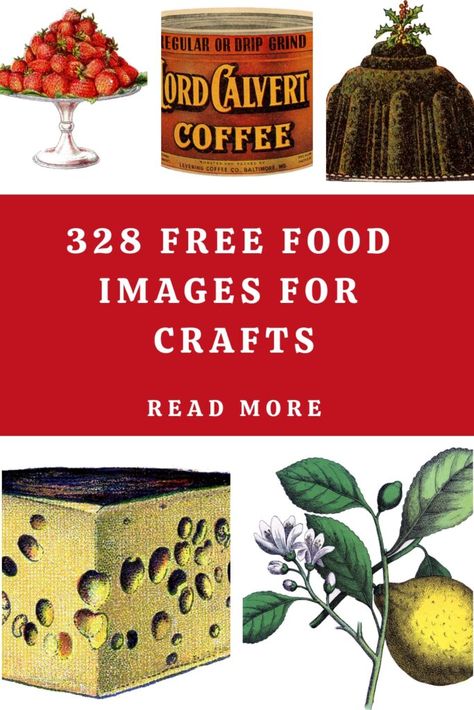 Journals Diy, Food Clipart, Graphics Fairy, Food Images, Love Vintage, Coffee Roasting, Handmade Home Decor, Junk Journals, Food Pictures