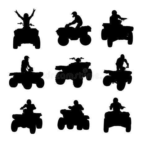 Fourwheeler Tattoo, Four Wheeler Tattoo, Atv Silhouette, Biker Stickers, Dirt Bike Silhouette Svg, Side By Side Atv Svg Free, Side By Side Atv Svg, Desert Tattoo, Bike Silhouette