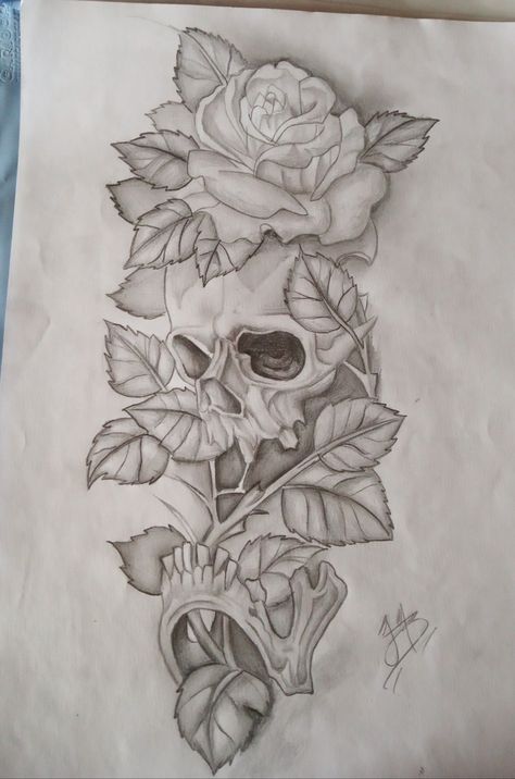 Money Rose Hand Tattoo, Money Rose Tattoo, Small Skull Tattoo, Apple Tattoo, Chest Tattoo Ideas, Skull Art Tattoo, Wrist Tattoo Ideas, Wrist Tattoo Designs, Skull Girl Tattoo