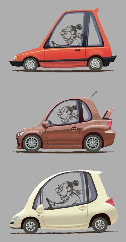 Cute Car Design, Vehicle Design Concept, Concept Art Car, Cartoon Vehicles, Drawing Vehicles, Vehicle Illustration, Vehicles Illustration, Stylized Car, Cute Car Illustration