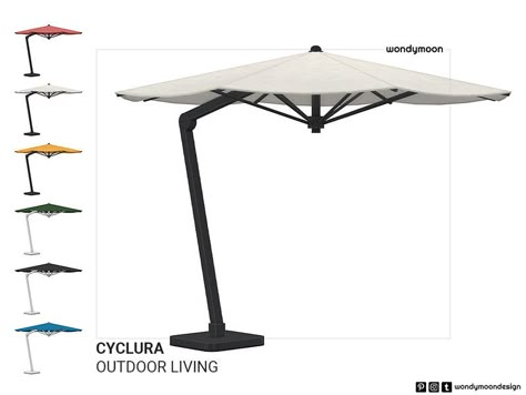 Cyclura Outdoor Living - Garden Umbrella Found in TSR Category 'Sims 4 Miscellaneous Decor' Sims 4 Cc Umbrella Stand, Sims 4 Parasol Cc, Sims 4 Structural Cc, Sims 4 Umbrella Stand, Sims 4 Cc Balcony Furniture, Sims 4 Doormat Cc, Sims 4 Awning, Sims 4 Umbrella Cc, Sims 4 Patio Furniture Cc