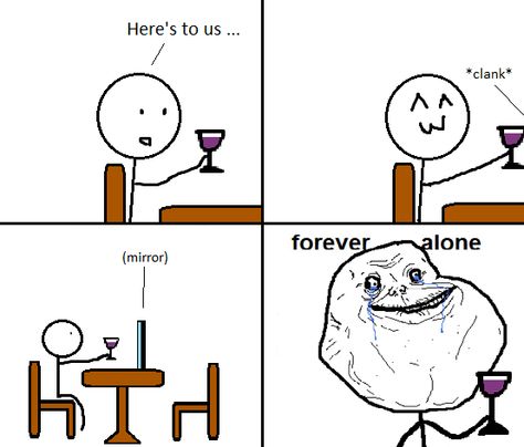 not a book but gosh i love forever alone memes Forever Alone, Smosh, We Heart It, Lost, Memes, Funny