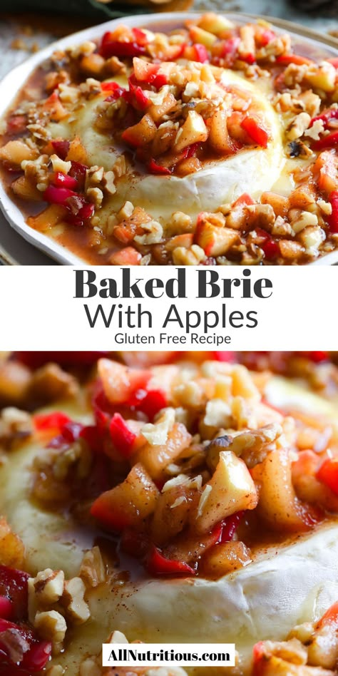 Not only is this an easy dessert idea, but it's one of the best appetizer evers and the perfect party food for a crowd that will impress. Elevate your next party or gathering to the next level with a crowd-pleasing recipe! Baked Brie With Apples, Brie With Apples, Party Food For A Crowd, Brie Recipes Appetizers, Best Appetizers Ever, Brie Cheese Recipes, Easy Dessert Idea, Best Appetizer, Brie Puff Pastry