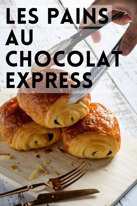 Découvrez la recette facile pour faire des pains au chocolat expres #cuisine #express #recette #petitdej Alsace, Hamburger Bun, Air Fryer, Rolls, Bread, Dessert